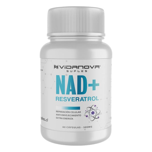 PACKRENOVA™ Energía, Equilibrio y Detox: Incluye NAD+ Resveratrol, Ashwagandha y Candida Cleanse (60 cápsulas c/u)