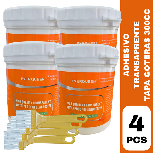 🔥🛡️ EverQueen® 300g – Adiós a goteras y filtraciones / Sellador Adhesivo transparente para grietas y filtraciones.